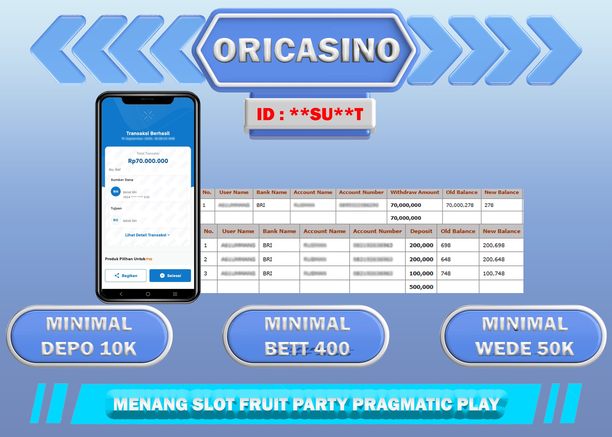 BUKTI KEMENANGAN SLOT FRUIT PARTY PRAGMATIC PLAY